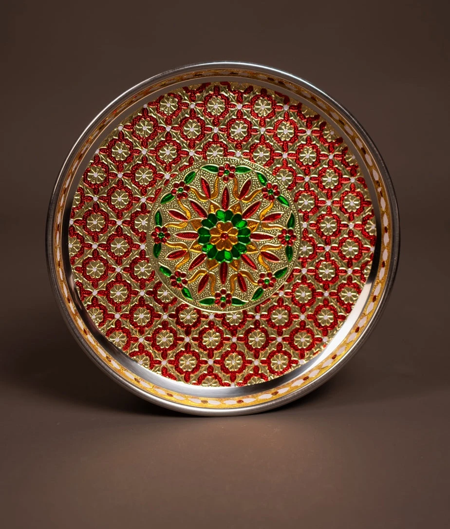 Meenakari Plate - (7×7) Inch - 4